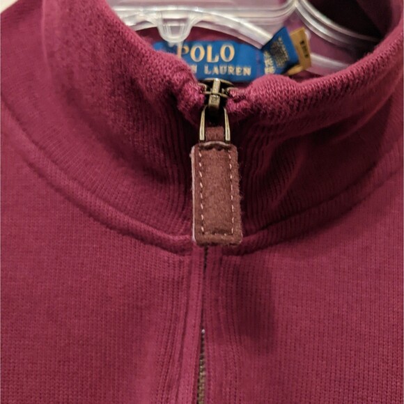 POLO Ralph Lauren Quarter Zip Cotton Knit Shirt Sweater XL - Picture 4 of 11